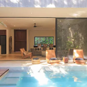 Elegant Boho Style Jungle Views In Rooftop Deck & Outstanding Raw Pool In Holistika , Tulum Mexico